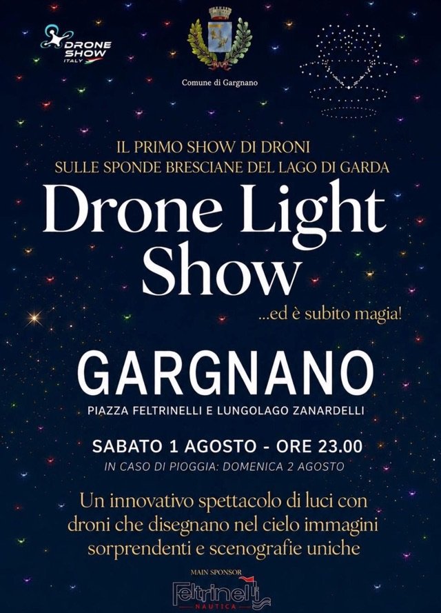 Drohnen-Lichtshow in Gargnano