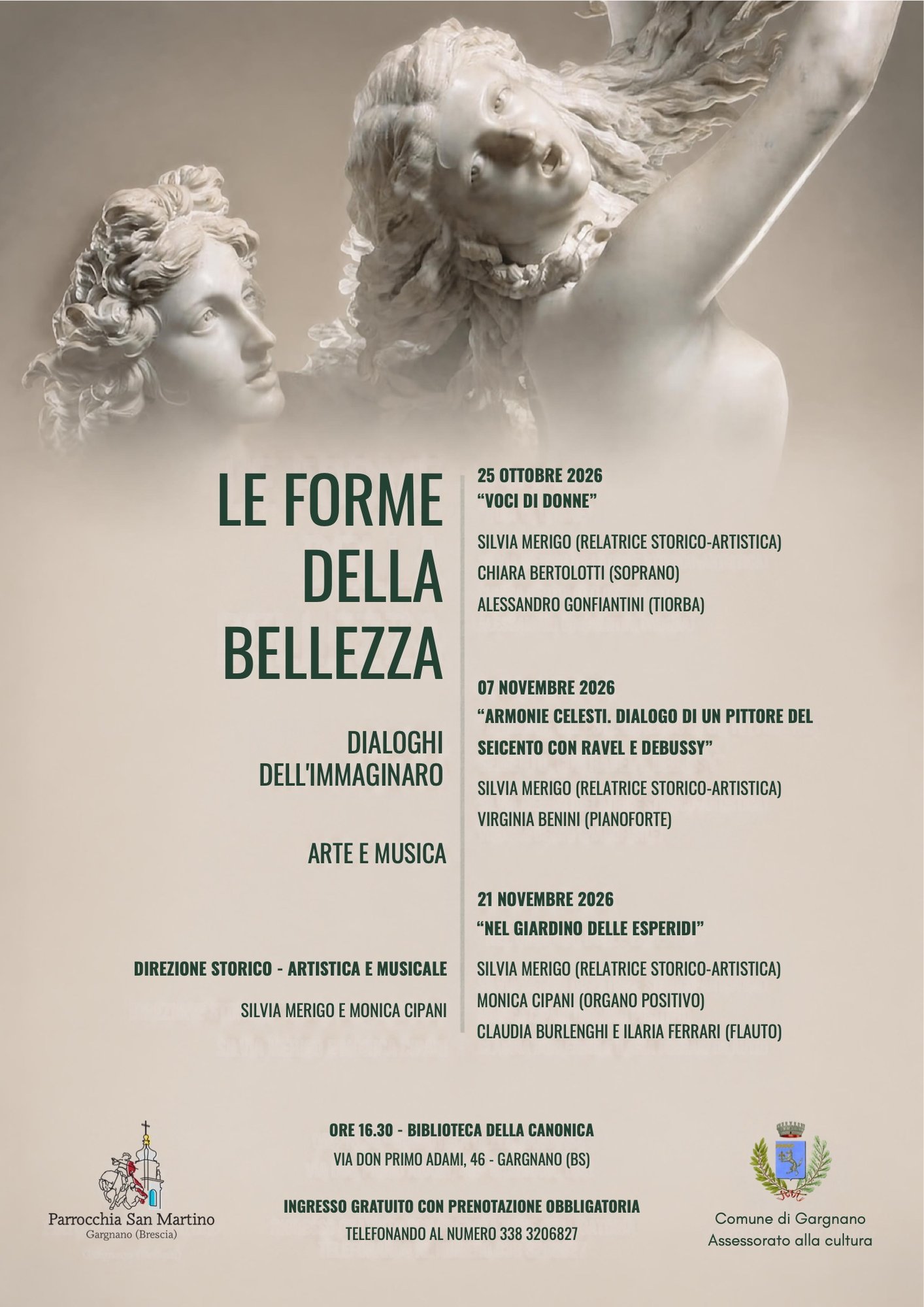 Gargnano, ciclo «Le forme della bellezza» con musica e arte dal 25 ottobre